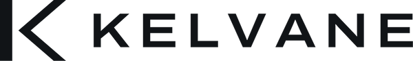 Kelvane horizontal logo, graphite